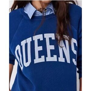 Free People Retro Brand “QUEENS” Sweatshirt